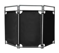 Barrera de seguridad plegable con 3 paneles, valla de tráfico de PVC de 100 cm de alto, puerta de precaución portátil, letrero de seguridad negro duradero, 68.5 x 39.7 pulgadas, paquete de 8 unidades