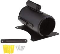 Barrera de seguridad retráctil, cinturón de cola de montaje en pared de 2 m con rayas amarillas y negras, ideal para museos, cines, eventos y soluciones de control de multitudes