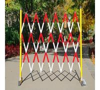 Barrera de seguridad retráctil expandible - Barandilla plegable portátil para control de multitudes para eventos, obras de construcción, seguridad pública y gestión del tráfico