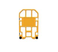 Barrera de seguridad retráctil valla de tráfico con ruedas barricada extensible móvil for construcción de mantenimiento(1pcs)