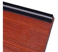 Barrera de silicona flexible para ducha y suelo húmedo, tira de sellado para encimera de cocina y baño, tapón impermeable de 450 cm (negro)