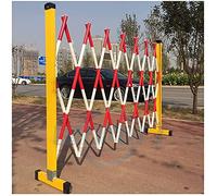 Barrera De Tráfico Retráctil Con Puerta Plegable, Barrera Móvil Plegable, Barricada Metálica Retráctil, Barrera De Seguridad Resistente De Tubo Frp Con Polea, Para Control De Multitudes, Para Ma, 1,2