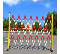 Barrera de tráfico retráctil expandible, bloqueo de carretera al aire libre con puerta de tijera de sellado rápido, seguridad de 1,2 x 6 m para control de multitudes y gestión del tráfico