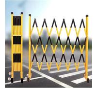 Barrera de tráfico retráctil expandible de 1,2 m de alto para seguridad vial al aire libre, seguridad en la entrada, con tiras reflectantes, duradera y portátil