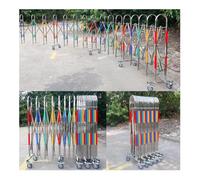 Barrera de tráfico retráctil portátil ber-le con Ruedas, solución Flexible para Eventos y Control de multitudes (1,1 x 10 m)