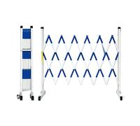 Barrera de tráfico telescópica con ruedas, puerta de seguridad plegable de 32.8 pies para control de multitudes y gestión de eventos, barrera expandible portátil para seguridad pública y protección de