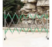 Barrera de tráfico telescópica móvil - Barricada retráctil de 1,2 m de alto con ruedas para una fácil movilidad y control de seguridad - ideal para estacionamiento y gestión de eventos