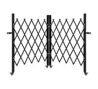Barrera Extensible de Acero al Carbono 5,2 Metros Altura 103 cm, Valla Retráctil Plegable Tipo Acordeón para Control de Acceso y Seguridad en Industria, Garaje, Obras y Almacén