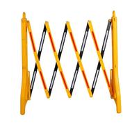 Barrera Extensible, Valla de tráfico retráctil de plástico, Valla de Seguridad móvil Temporal para la Seguridad Vial (Color: Amarillo, Tamaño: 4 Unidades)
