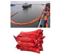 Barrera flotante contra derrames de petróleo, Auge petrolero flotante de PVC 10 metros varios tamaños for estanques, ríos, sitios industriales(35cm-32.8ft)