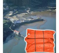 Barrera flotante de PVC de 10/20 m para muelles y puertos marinos, barrera industrial de longitud personalizable para malas hierbas acuáticas y desechos (largo 10 m, alto 60 cm)