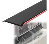 Barrera Impermeable Para Umbrales De Puertas Y Ventanas 50cm-500cm, Negro Deflector Autoadhesivo Inclinación De 135°, Protector Contra Goteo De Lluvia For Ventanas Corredizas(4.5cmx100cm)