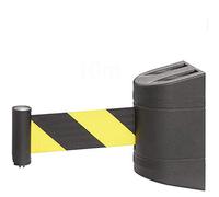 Barrera magnética retráctil de pared, retractor de cinturón seguro de 10 m, plástico ABS duradero para tiendas minoristas, aeropuertos, prohibición y soluciones de control de multitudes
