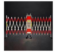 Barrera Metálica Extensible, Barrera De Seguridad Portátil, Puerta De Seguridad Plegable, Valla Retráctil Móvil, Ideal Para Granjas, Garajes, Escuelas(1.2x5m)