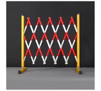 Barrera metálica extensible, Barricada de tráfico retráctil expandible FRP con ruedas, rojo negro, varios tamaños(Rouge,2m/6.56ft)