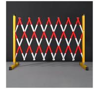 Barrera metálica extensible, Barricada de tráfico retráctil expandible FRP con ruedas, rojo negro, varios tamaños(Rouge,300cm/9.84ft)