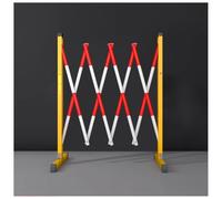Barrera metálica extensible, Barricada de tráfico retráctil expandible FRP con ruedas, rojo negro, varios tamaños(Rouge,1m/3.28ft)