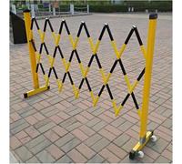 Barrera metálica extensible, Barricada Retráctil Móvil De Fibra Vidrio Con Ruedas Multicolor 1.2x2-10m(Yellow and Black,1.2x300cm)