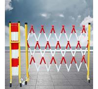 Barrera metálica retráctil, barrera Expandab ty para control de multitudes, eventos al aire libre y sitios de construcción, solución de gestión del tráfico