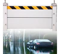 Barrera MóVil De ProteccióN contra Durevole Multiuso Inundaciones En Puertas Barrera De AleacióN De Aluminio De Defensa contra Inundaciones para Porches Garajes Y Otros Lugares,Plata,300 * 40cm