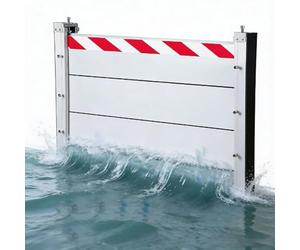 Barrera Móvil de Protección Contra Inundaciones en Puertas 3.61x5.91ft/110x180cm barrera, Barrera de Aleación de Aluminio de Defensa Contra Inundaciones en Puertas,