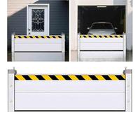 Barrera Móvil de Protección contra Inundaciones en Puertas Duradero Reutilizable Barrera de Aleación de Aluminio de Defensa contra Inundaciones en Puertas Deflector Protección,Plata,75 * 80cm