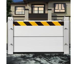 Barrera Móvil de Protección contra Inundaciones en Puertas Portátil Barrera de Aleación de Aluminio de Defensa contra Inundaciones en Puertas,Plata,100 * 60cm