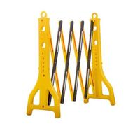 Barrera móvil expandible - Barrera de seguridad plegable de plástico para seguridad peatonal - 2,5 m para eventos temporales y uso escolar