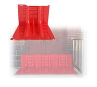 Barrera multiusos de protección contra inundaciones tipo L, paneles de inundación ABS - Presa de agua apilable NoTools para puertas del hogar, garajes, almacenes y tiendas comerciales