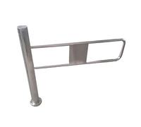 Barrera oscilante unidireccional de acero inoxidable para minoristas y mercados - Control de acceso peatonal (lado derecho 100 x 97 cm) - Perfecto para entrada y salida segura