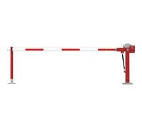 Barrera para caminos, barrera Mannus, con muelle de gas y poste de apoyo fijo