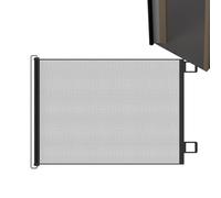 Barrera para perros retráctil, barrera de malla extensible - ajustable sin taladrar para perros gatos - Escaleras al aire libre terraza jardín piscina entradas interior exterior