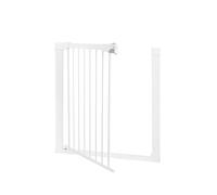 Barrera para Puerta y Escalera MoMi PAXI PLUS, Extensible de 75 a 82 cm, Barrera de Seguridad para niño con 2 Extensiones de 7 y 14 cm Incluidas, a presión - Montaje sin taladrar