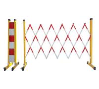 Barrera portátil expandible - Barricada de tráfico Plegable para Control de multitudes y construcción - Valla Vial retráctil para hospitales - 47