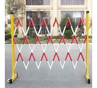 Barrera retráctil, cierre plegable para bloqueo QuickControlArea, amarillo, 1,2 m x 4 m, solución duradera y portátil