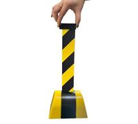 Barrera Retráctil de Seguridad para Colas de Pared, con Cordón de Nailon Retráctil./2M/6.5Ft