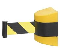 Barrera retráctil para cinturón de 10 m, montaje en pared, retractor de cinturón de seguridad de plástico ABS, para control de multitudes en tiendas minoristas, aeropuertos, bancos
