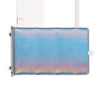 Barrera retráctil para puerta para mascotas, extensible, sin perforación, de malla para mascotas, divisor ajustable para puertas, hogar, terraza, cocina, baño, perrera, apartamento