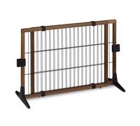 Barrera seguridad mascotas valla protectora salvaescaleras ajustable madera