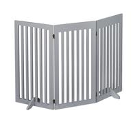 Barrera seguridad mascotas valla protectora salvaescaleras plegable gris 92 cm