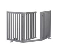 Barrera seguridad perros salvaescaleras cachorro 3 paneles 8,8 kg MDF plegable