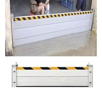 Barrera vertical desmontable reutilizable de 2/3/4/5/6/7/8/9/10/11/12/13 pies, sistema protección resistente for puertas garaje, 3,5(H 1.3ft(40cm),7ft(214cm))