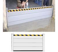 Barrera vertical desmontable reutilizable de 2/3/4/5/6/7/8/9/10/11/12/13 pies, sistema protección resistente for puertas garaje, 3,5(H 2.6ft(80cm),16.5ft(5m))