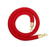 Barreras de cuerda de terciopelo for control de multitudes en exteriores, 1 pieza de 1,5 m de largo, decorativas, con cuerda trenzada for postes de terciopelo.(Red)