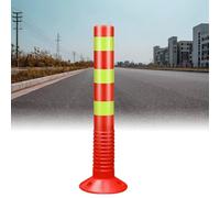 Barreras de estacionamiento, Postes portátiles Azules para señalización Vial: barreras cónicas de 76 cm de Altura con Anillos Reflectantes, adecuadas para la Seguridad Vial, estacionamientos