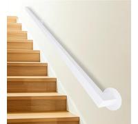 Barreras de hierro de escaleras, Barandillas de escalera de hierro forjado de 1 pie a 20 pies montadas en la pared con accesorios for uso en interiores y exteriores(3.3ft/100cm)