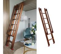 Barreras de hierro de escaleras, Escalera de madera del ático con tamaños múltiples del escape de emergencia de la barandilla(4 Step 125 cm (49 1/4"))