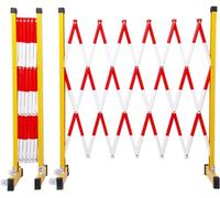 Barreras de tráfico portátiles, valla de metal retráctil ajustable para eventos y calles, solución de seguridad de movimiento libre
