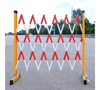 Barreras de tráfico portátiles, valla de seguridad para entrada al aire libre con ruedas, barricadas de seguridad ajustables de 3,5 m para eventos y protección vial