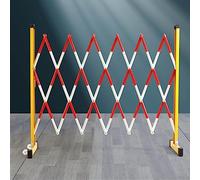 Barreras plegables expandibles amarillas, control de multitudes extensible de 1,2 x 4 m para una gestión estable del tráfico, duraderas, portátiles, ideales para eventos y seguridad